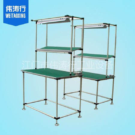 批發(fā)不銹鋼工作臺(tái) 線棒工作臺(tái)防靜電工作臺(tái)車(chē)間鋁材流水線工作桌