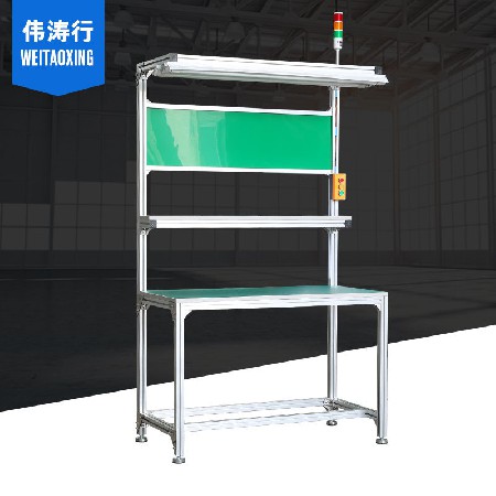 定制鋁型材工作臺(tái) 鋁合金防靜電工作臺(tái)流水線(xiàn)操作臺(tái)兩層工作桌